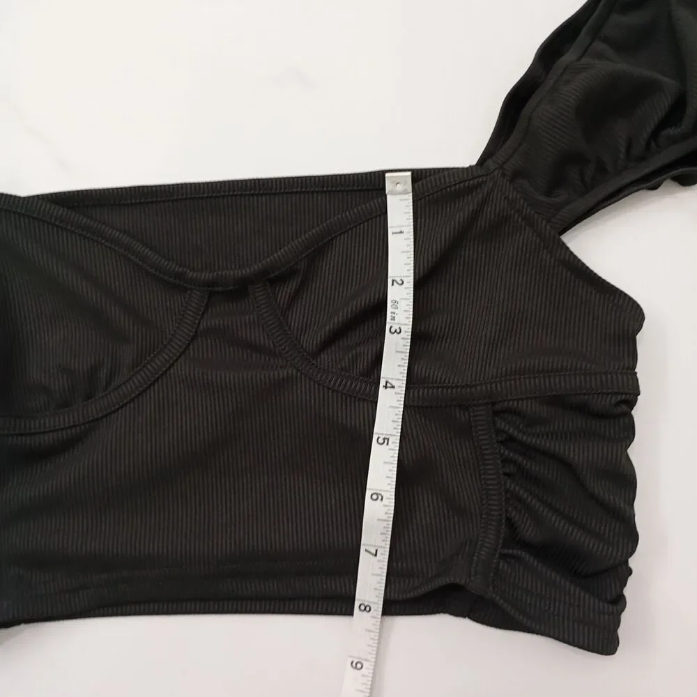 Crop Top  Size M Women's Black - Picture 9 of 12